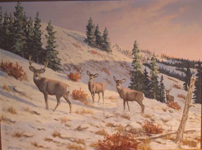 Lot 1072 - Leslie H. Peters American, b. 1916 Shadows on...