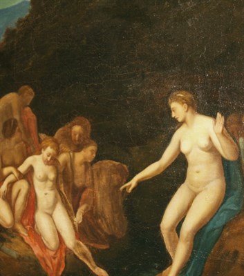 Lot 1026 - Manner of Cornelius van Poelenburg Diana and...
