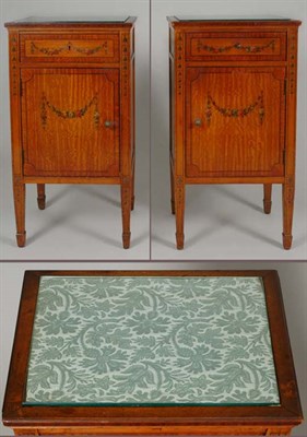 Lot 3168 - Pair of Edwardian Style String Inlaid and...