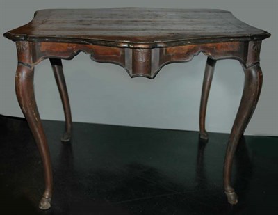 Lot 4207 - Queen Anne Style Burl-Walnut Hall Table Height...