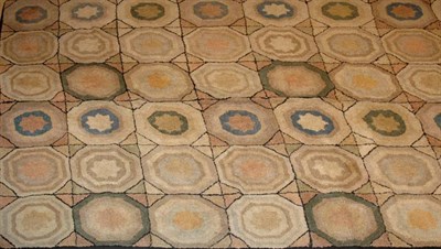 Lot 2270 - Hooked Carpet America, early 20th century...
