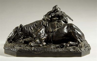 Lot 3663 - Russian Bronze Equestrian Group After a model...