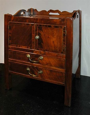 Lot 1458 - George III Mahogany Pot Cupboard Late 18th...