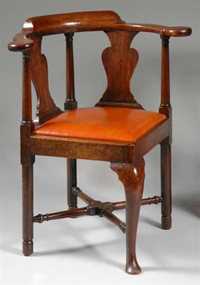 Lot 1295 - George II Mahogany Corner Chair 18th Century...
