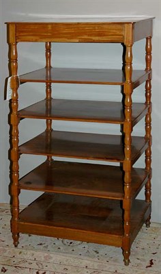 Lot 1463 - Late Regency Mahogany Whatnot Second quarter...