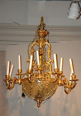 Lot 3496 - Louis XVI Style Gilt-Metal and Frosted Glass...