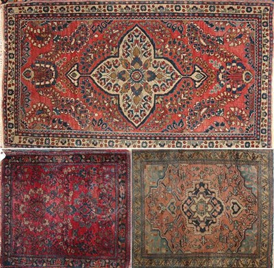 Lot 3756 - Three Sarouk Rugs North Persia, circa 1925...
