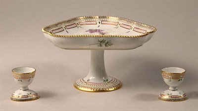 Lot 1434 - Three Royal Copenhagen Flora Danica Porcelain...