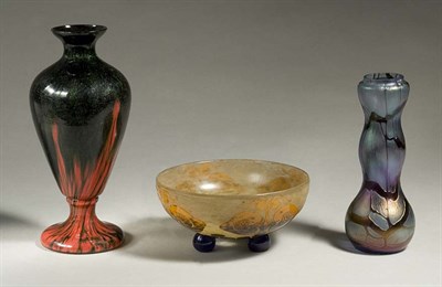 Lot 3480 - Miscellaneous Group of Three Art Glass...
