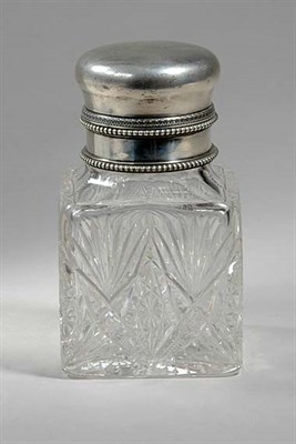 Lot 3197 - Russian Silver and Cut Glass Tea Caddy Of...