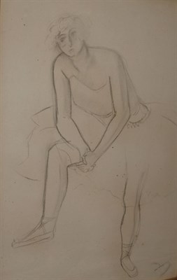 Lot 4026 - Andre Derain French, 1880-1954 Seated Dancer...