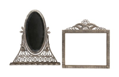 Lot 3581 - FRANCE, 20TH CENTURY Art Deco Mirror and Frame,...