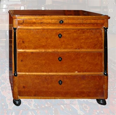 Lot 4242 - Biedermeier Style Burl-Wood Bachelor's Chest...