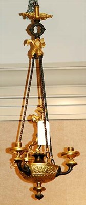Lot 4429 - Empire Style Gilt and Patinated-Metal...