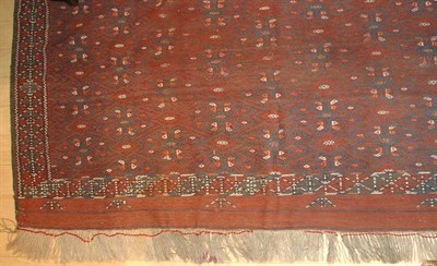 Lot 4572 - Turkoman Kilim West Turkestan, mid 20th...