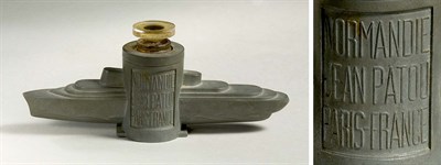 Lot 3530 - Jean Patou Pewter and Glass Perfume Bottle...