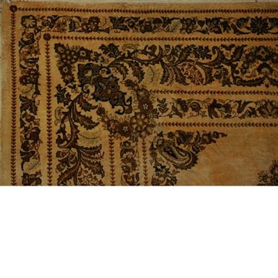 Lot 412 - Qum Silk Rug Central Iran, second half of the...