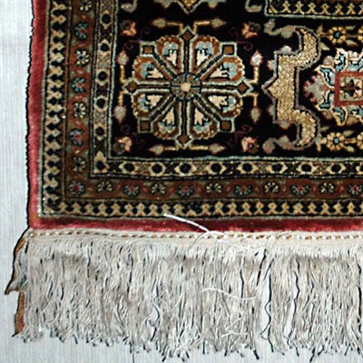 Lot 1626 - Qum Silk Rug Central Iran, contemporary The...