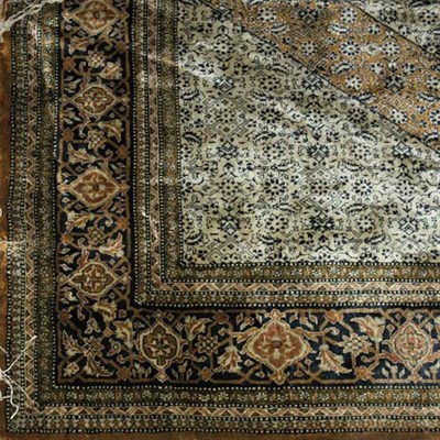 Lot 424 - Qum Silk Carpet Central Iran, contemporary The...