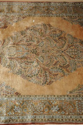 Lot 581 - Qum Silk Rug Central Iran, contemporary The...