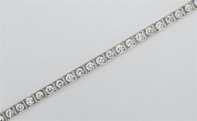 Lot 148 - Diamond Straightline Bracelet