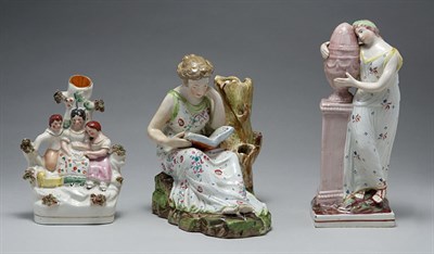 Lot 2238 - Two Staffordshire Pottery Figures First half...