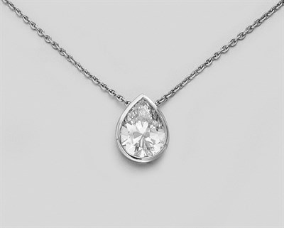 Lot 377 - Diamond Pendant with Chain