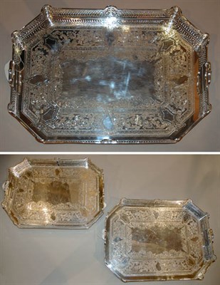 Lot 3230 - Companion Set of Three Silver Plated...