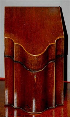 Lot 3680 - Regency Mahogany Knife Box Height 14 1/4 inches.