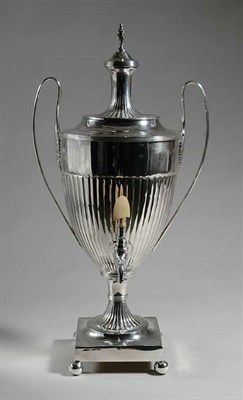 Lot 3223 - Regency Style Silver Plated Hot Water Urn Of...