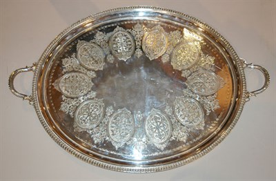 Lot 3259 - Neoclassical Style Silver Plated Two-Handled...