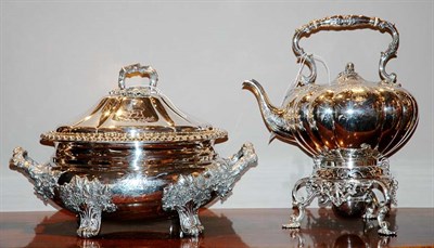 Lot 3238 - Two Silver Plated Articles Comprising an...