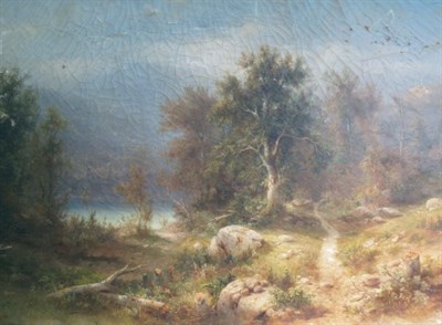 Lot 2339 - American School 19th Century Wooded Landscape...