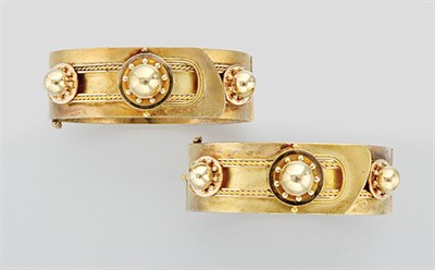 Lot 365 - Pair of Antique Gold Bangles