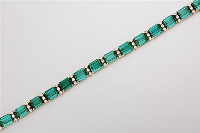 Lot 47 - Tourmaline and Diamond Bracelet