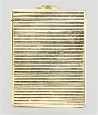 Lot 318 - Gold, Platinum and Diamond Cigarette Case