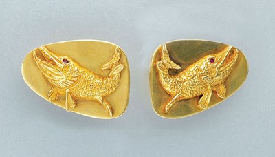 Lot 13 - Pair of Gold Cufflinks