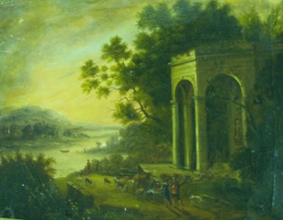 Lot 1063 - English School 19th Century Pastoral Scene...