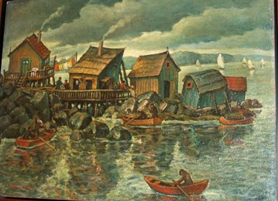 Lot 4041 - Maurice Kish American, b. 1898 High Tide...