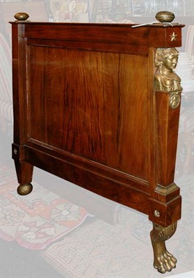 Lot 4236 - Empire Parcel Gilt Mahogany Bedstead Height 48...