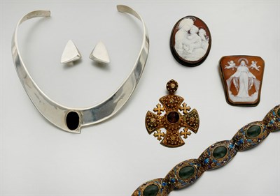 Lot 2706 - Group of Silver Jewelry
