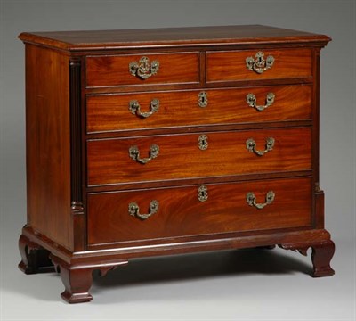 Lot 1451 - George III Mahogany Chest of Drawers Late 18th...