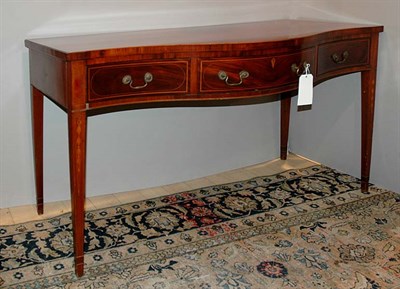 Lot 4555 - George III Style String Inlaid Mahogany...