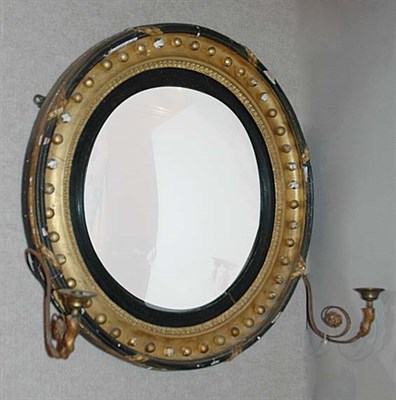 Lot 4299 - Regency Parcel Gilt and Painted Convex...