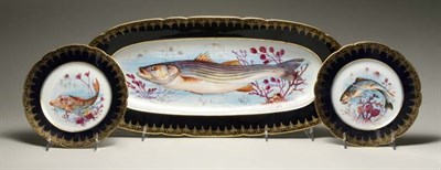 Lot 4239 - Limoges Porcelain Fish Service Approximately...