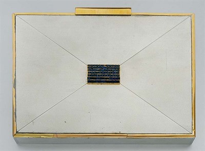 Lot 190 - Styptor, Gold and Sapphire Minaudiere
