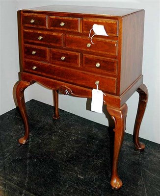 Lot 4146 - Queen Anne Style Mahogany Silver Chest on...