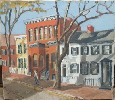 Lot 2400 - Guy A. Wiggins American, b. 1920 The House on...