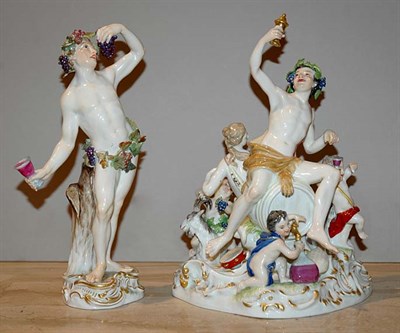 Lot 3667 - Two Meissen Porcelain Figures Comprising a...