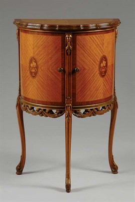 Lot 3401 - Louis XVI Style Marquetry Inlaid Walnut and...